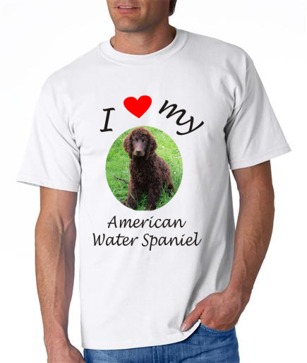 Dogs - American Water Spaniel Picture on a Mens Shirt
